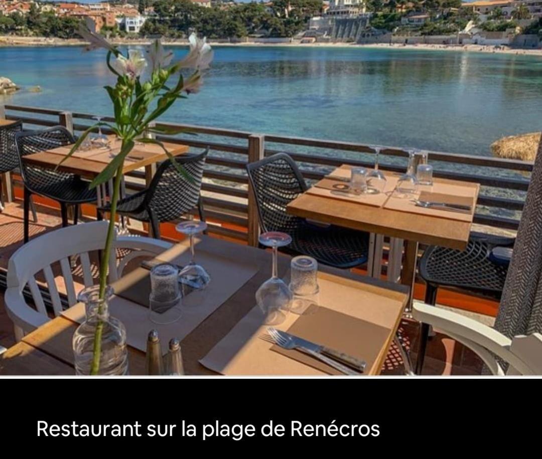 Joli Studio Les Pieds Dans L Eau Avec Place De Parking Gratuite Bandol Buitenkant foto